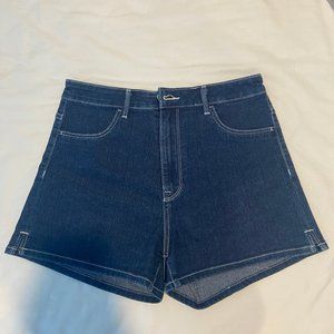 H&M High Waisted Shorts Size, Dark washed, EUR38 & UK10